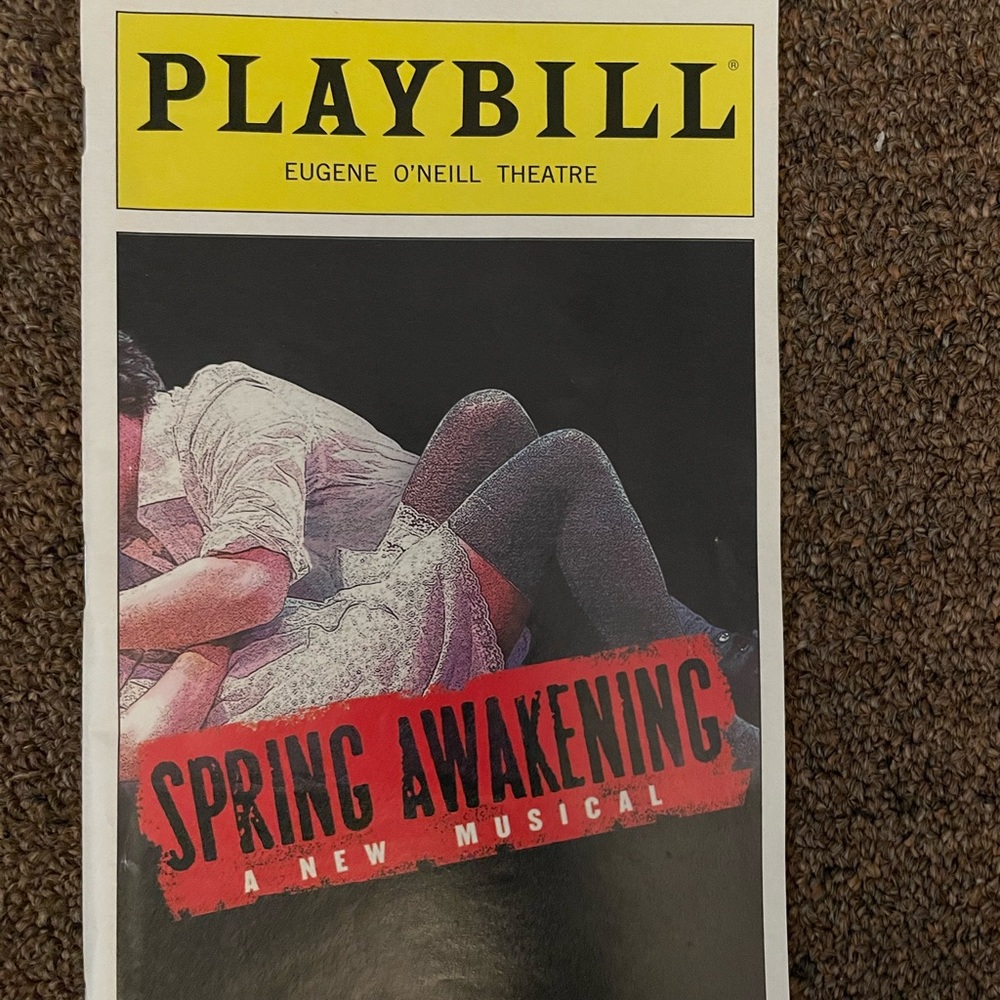 Signed Spring Awakening Playbill
